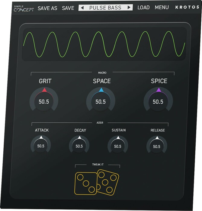 Krotos SIMPLE-CONCEPT Simple Interface Synth Plug-In [Virtual]