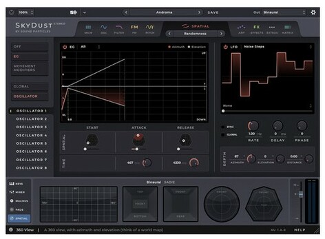 Sound Particles SkyDust Stereo & Binaural Synthesizer Plug-In With Stereo And Binaural Support [Virtual]