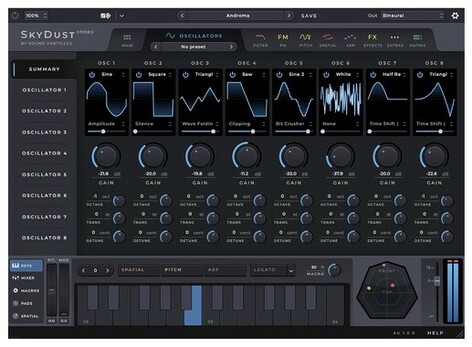 Sound Particles SkyDust Stereo & Binaural Synthesizer Plug-In With Stereo And Binaural Support [Virtual]