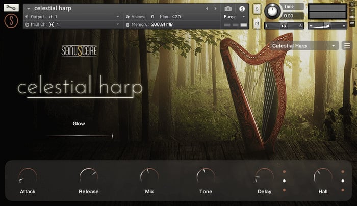 SonuScore Celestial Harp Harp Instrument With Divinely Inspired Sound [Virtual]