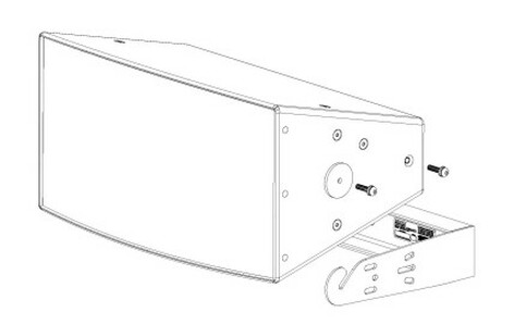 EAW UBKT-MKD1000 MKD1000 Series Aluminum U-Bracket