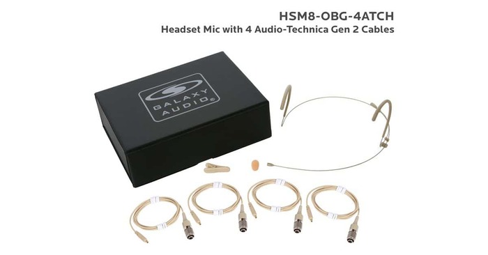 Galaxy Audio HSM8-OBG-4ATCH Beige Dual Ear Omni Headset