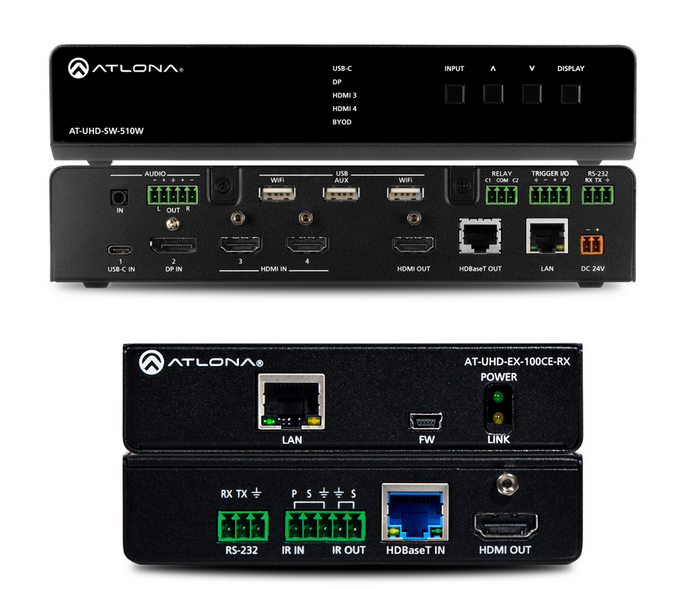 Atlona Technologies AT-UHD-SW-510W [Restock Item] 5-Input Universal Switcher With Wireless Presentation Link