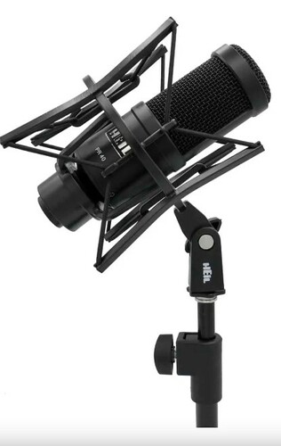 Heil Sound PR40-CHROME Heil Pr40 Large Diameter Studio Mic Chrome Body & Grill