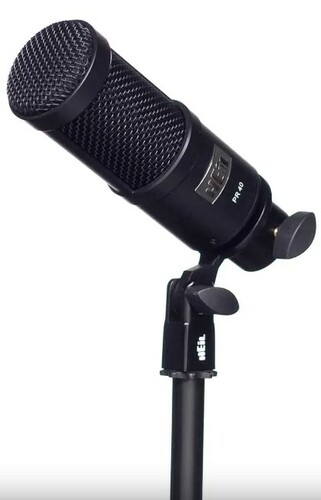 Heil Sound PR40-CHROME Heil Pr40 Large Diameter Studio Mic Chrome Body & Grill