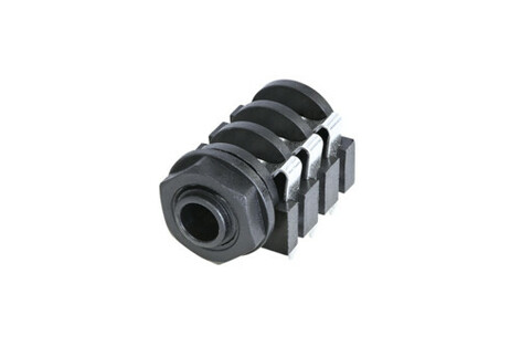 REAN NYS2162-U 2 Pole Horizontal 1/4" Mono Jack With Switched Contacts, .322" Length Contacts, Bulk