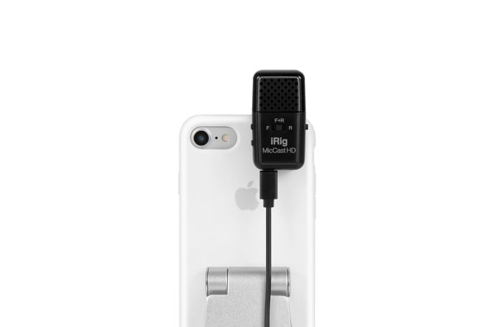 IK Multimedia IRIG-MIC-CAST-HD Multipattern USB Microphone For Mobile Devices