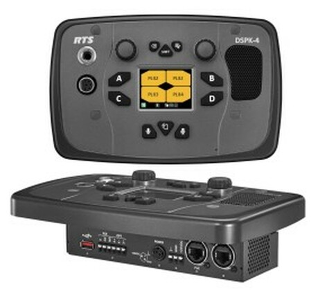 RTS DSPK4-F 4M IP 4-Channel Flush Mount User Station Without Power Supply, 4-Pin XLR Male