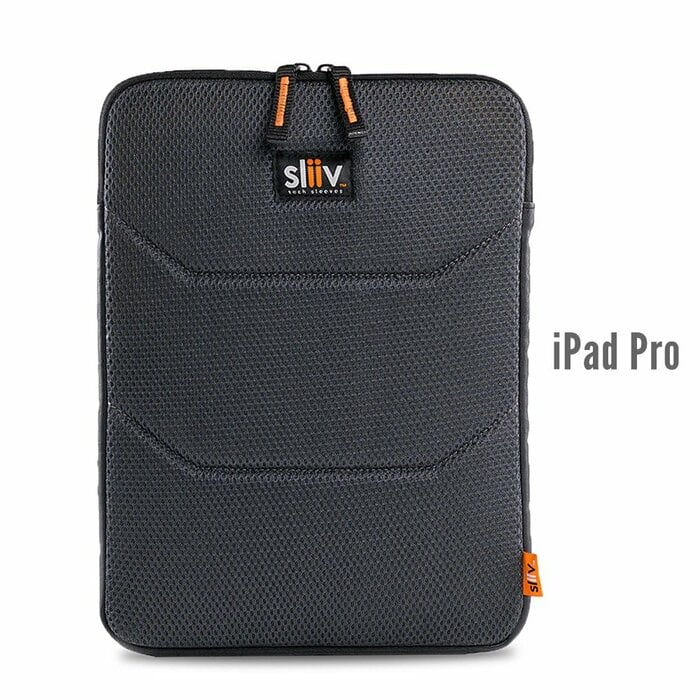 Gruv Gear Sliiv Tech Sleeve Case Device Sleeve With Dual-zipper Closure, Plush Interior, And Mesh Exterior