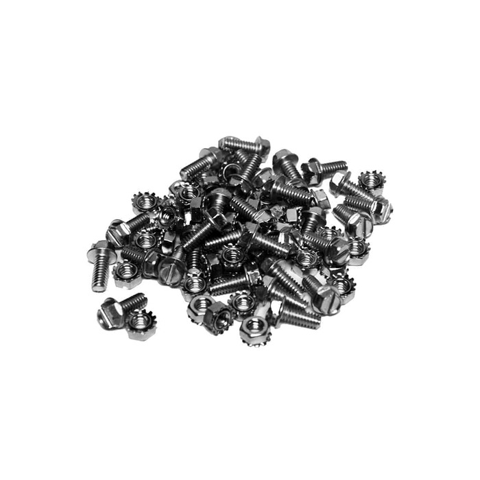 Lowell RGH40 1/4-20 Inch X 5/8 Inch Hex And Kep Nuts For Gangable Racks. 40pc Bag