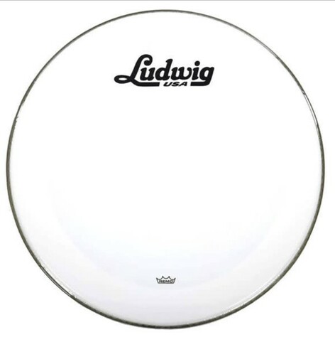 Ludwig LW1224P3SWV 24" Powerstroke 3 Smooth White Reso Drumhead W/ Script Logo24" Powerstroke 3 Smooth White Reso Drumhead W/ Script Logo