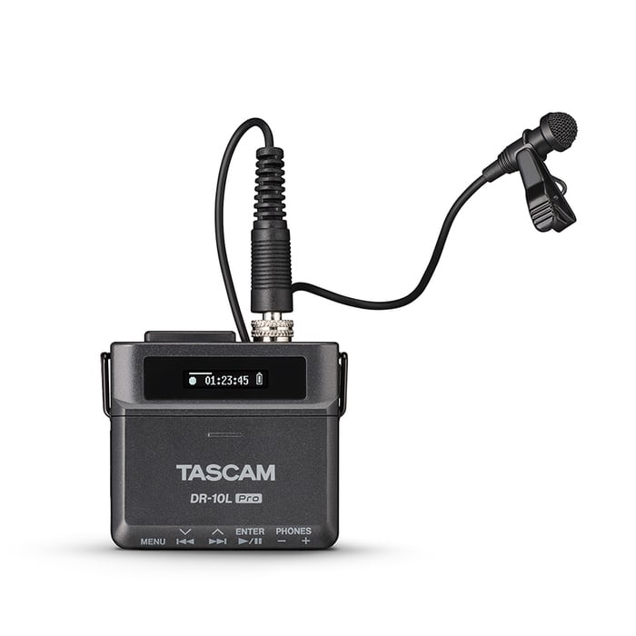 Tascam DR-10L PRO 32-Bit Float Field Recorder And Lavalier Microphone