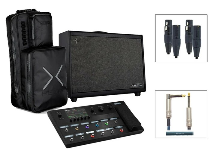 Line 6 Helix & PowerCab 112 Plus Bundle HELIX Bundle With Backpack + PowerCab 112 Plus + Guitar Cable + 2 XLR Cables