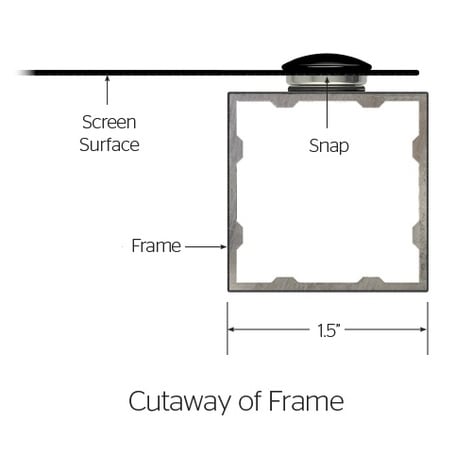 Da-Lite Da-Snap 21905V HD Progressive 0.9 16:10 65" X 104" Projection Screen