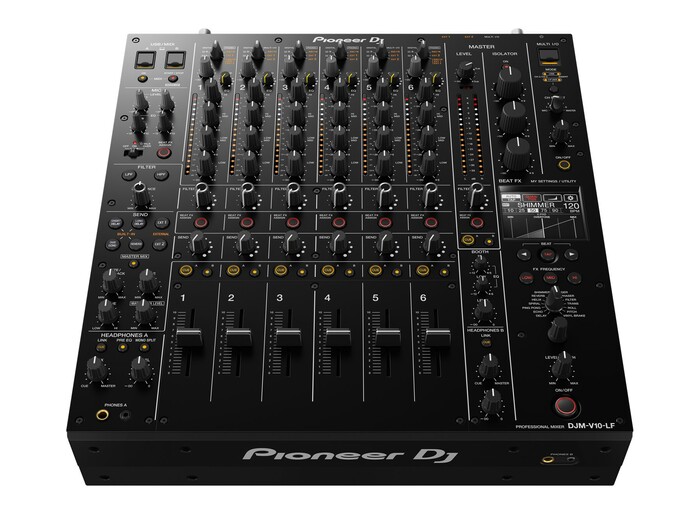 Pioneer DJ DJM-V10-LF 6-Channel DJ Mixer With 60 MM Channel Faders