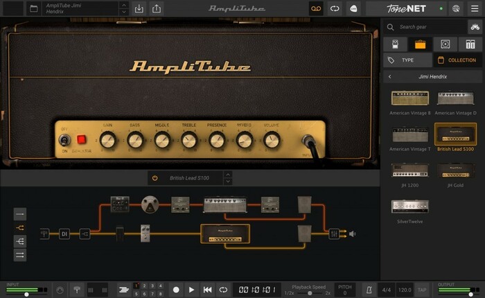 IK Multimedia AMPLITUBE-JIMI-ANN Jimi Hendrix Anniversary Collection [Virtual]