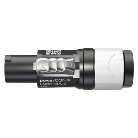 Neutrik NAC3FXXB-W-S-D PowerCON XX Series Cable End Power Out Gray 6-12 Mm 100ctBox