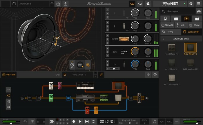 IK Multimedia AmpliTube 5 SE Guitar Amp And FX Modeling Software [Virtual]