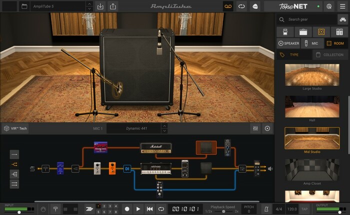 IK Multimedia AmpliTube 5 SE Guitar Amp And FX Modeling Software [Virtual]