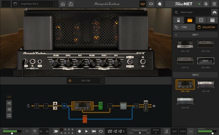 IK Multimedia AMPLITUBE-SVX-2 Models Based On The Ampeg Line With 3 New Amps/Cabs [Virtual]