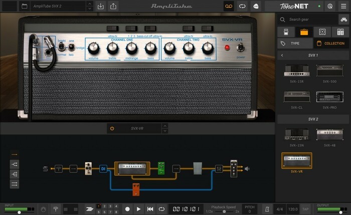 IK Multimedia AMPLITUBE-SVX-2 Models Based On The Ampeg Line With 3 New Amps/Cabs [Virtual]