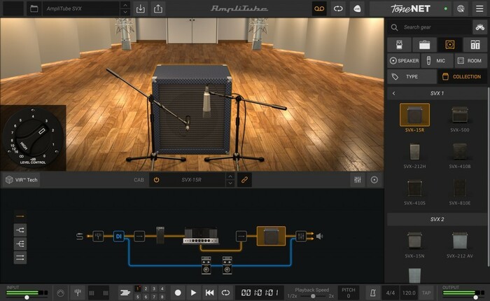 IK Multimedia AMPLITUBE-SVX-1-2 Models Based On The Ampeg Line [Virtual]