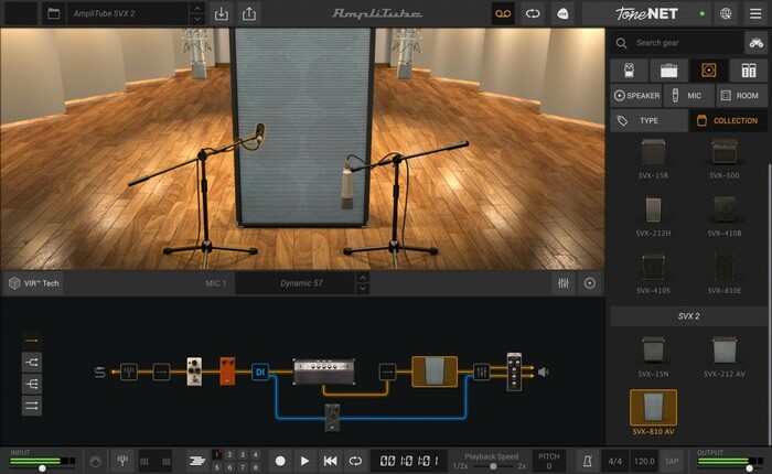 IK Multimedia AMPLITUBE-SVX-1-2 Models Based On The Ampeg Line [Virtual]