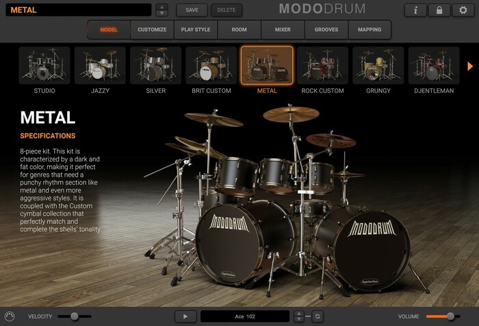 IK Multimedia MODO Drum SE 1.5 5x Customizable Virtual Drum Kits [Virtual]