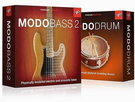 IK Multimedia MODO Bass 2 + MODO Drum 1.5 Bundle Crossgrade Bass And Drums Virtual Instrument Bundle Crossgrade [Virtual]