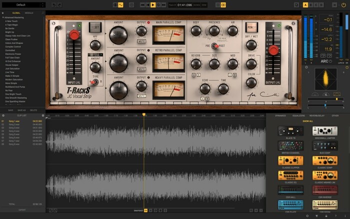 IK Multimedia T-RackS Joe Chiccarelli Vocal Strip Vocal Compression, EQ, And Effects Plug-In [Virtual]