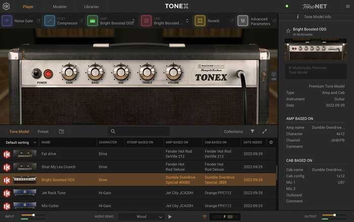 IK Multimedia TONEX STANDARD 40 Amp And 20 Pedal Modeling Software [Virtual]