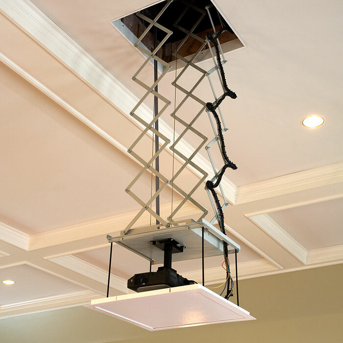 Draper Scissor Lift SL In Ceiling Hidden Projector Mount