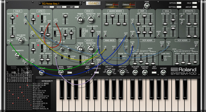 Roland SYSTEM-100 1975 Semi-Modular-Monosynth Software Synthesizer [Virtual]