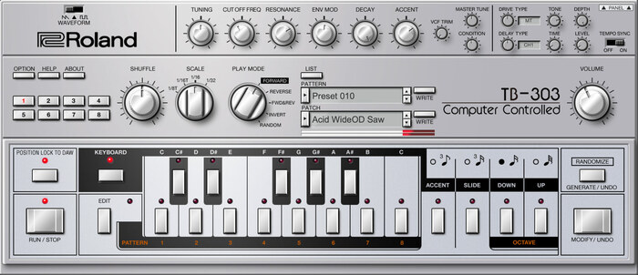 Roland TB-303 Software Bass Line [Virtual]