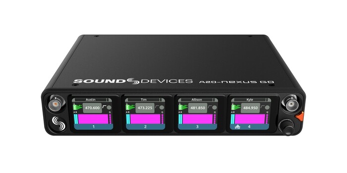 Sound Devices A20-NEXUS-GO Wireless Receiver, 4 Channels, SpectraBand + VHF