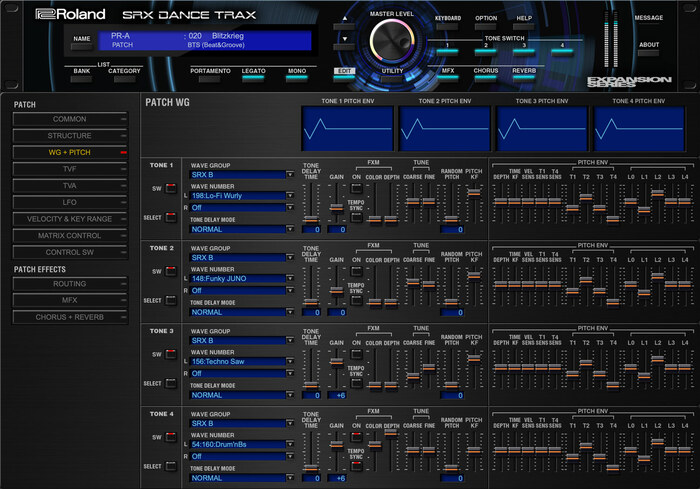 Roland SRX DANCE TRAX 2000 Waveforms And 567 Patches Software Synthesizer [Virtual]