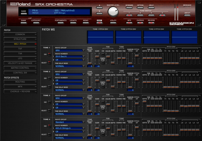 Roland SRX ORCHESTRA Orchestral Expansion Boards Software Synthesizer [Virtual]