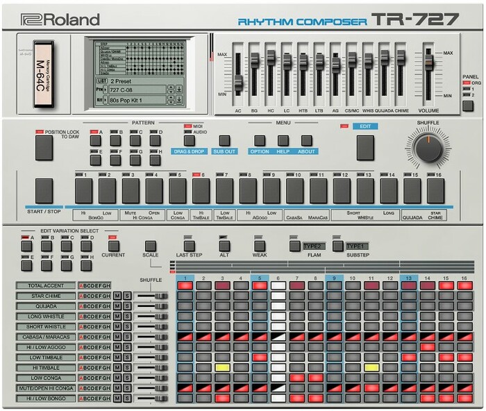 Roland TR-727 ‘80s Software Rhythm Composer [Virtual]