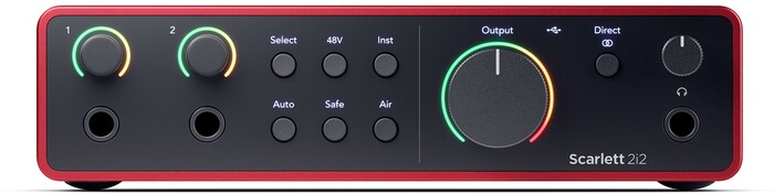 Focusrite Scarlett 2i2 Studio 4th Gen 2-In 2-Out USB Audio Interface Recording Bundle