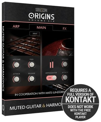 SonuScore Origins Vol.6 Muted Guitar And Harmonics For Kontakt Full [Virtual]