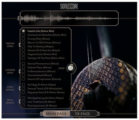 SonuScore Ethnic String Phrases Live Recorded Esraj And Erhu Phrases [Virtual]
