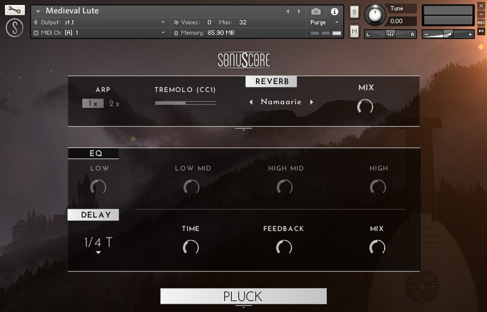 SonuScore Medieval Phrases Lute & Theorbo Live Recorded Phrases For Kontakt Full [Virtual]