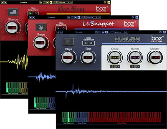 Boz Digital Clap Snap Stomp Bundle Bundle With El Clapo, Das Boot And Le Snappet [Virtual]