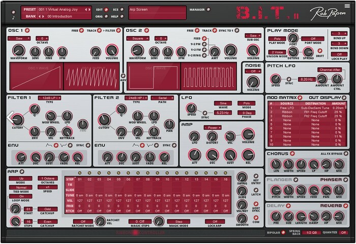 Rob Papen BIT-2 Virtual Analog Synthesizer [Virtual]