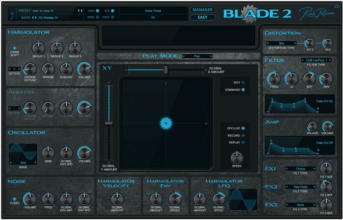 Rob Papen Blade-2 Virtual Synthesizer Plug-in [Virtual]