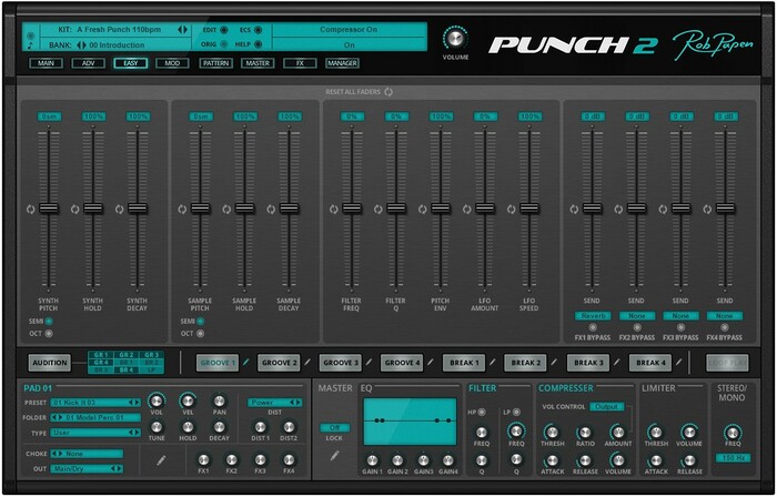 Rob Papen Punch 2 Upgrade Punch 1 To 2 Drum Synthesizer Upgrade [Virtual]