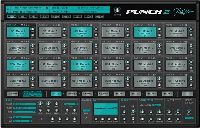 Rob Papen Punch-2 Virtual Drum Synthesizer [Virtual]