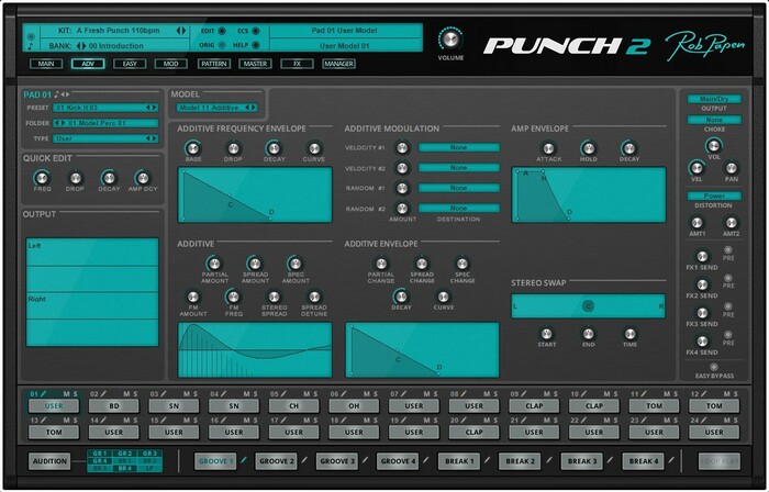 Rob Papen Punch-2 Virtual Drum Synthesizer [Virtual]