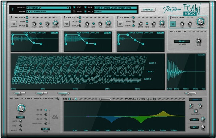 Rob Papen RAW-Kick Virtual Synthesizer With Kick Drum Sounds [Virtual]