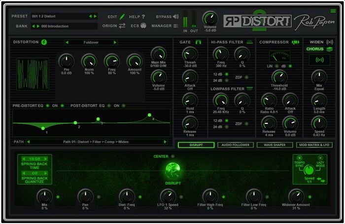 Rob Papen RP-Distort 2 Upgrade RP-Distort 1 To 2 Upgrade [Virtual]